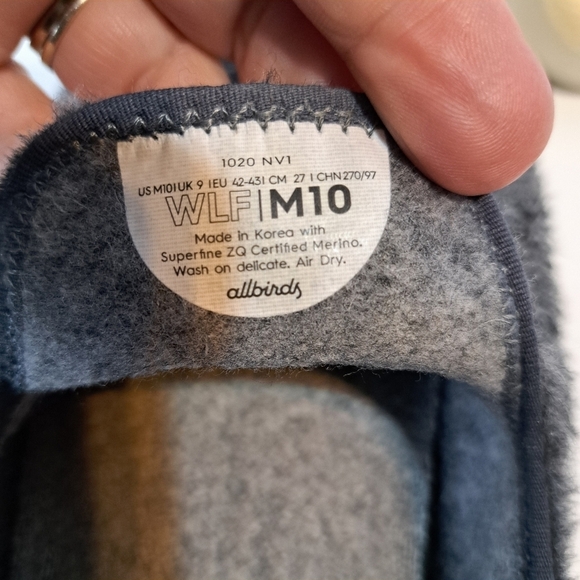 Allbirds Gray Men\'s Wool Lounge Fluffy Slip On Shoes‎ Size 10 main image 5